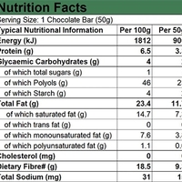 Clearance - Sugar Free 70% Dark Chocolate with Mint Crunch 50g