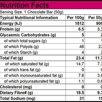Clearance - Sugar Free 70% Dark Chocolate with Sour Cherry Crunch 50g