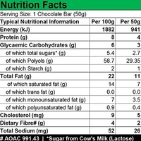 Sugar Free 30% Milk Chocolate with Mint Crunch 50g