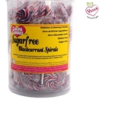Caring Candies - Sugar Free Round Blackcurrant 10 gr Lollies