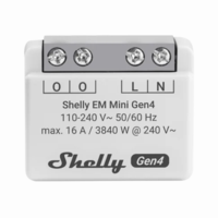 מד צריכת חשמל אלחוטי חכם Shelly EM Mini Gen4