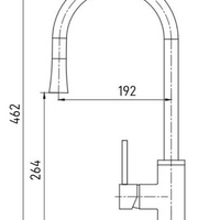 ברז מטבח נשלף BELL 