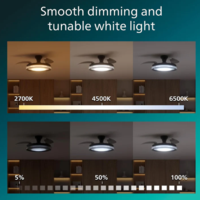 מאוורר תקרה שחור להבים נשלפים Bliss Philips