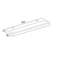 גוף תאורה צמוד קיר 35W Shelf