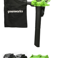 מארז מפוח / שואב עלים greenworks 48v