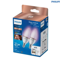 מארז 2 נורות נר צבעוניות חכמות Philips Smart LED 4.9W