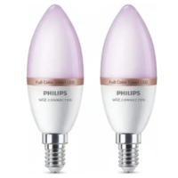 מארז 2 נורות נר צבעוניות חכמות Philips Smart LED 4.9W