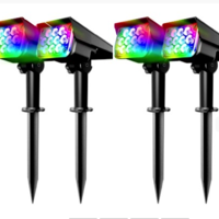 רביעיית דוקרנים סולאריים 20 לד RGB