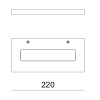 גוף תאורה צמוד קיר 25W Shelf