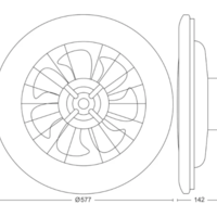 מאוורר תקרה 25W+60W Philips Amigo