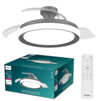 מאוורר תקרה שחור להבים נשלפים Bliss Philips