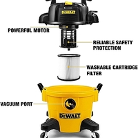 שואב אבק חשמלי יבש/רטוב DeWALT 23L