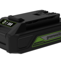 סוללת ליתיום עם שקע USB לטעינה greenworks 24V 2AH