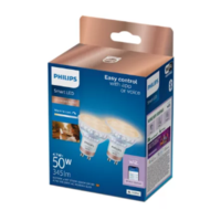 מארז 2 נורות דקרויקה חכמות Philips Smart LED Spot GU10 4.7W