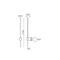 גוף תאורה צמוד קיר LINE 20W