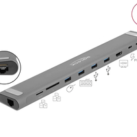 Delock USB Type-C Docking Station 10 Ports D87748