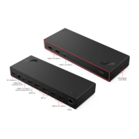 תחנת עגינה Lenovo ThinkPad USB4 Dock 5000 דגם 40BF0135IS בצבע שחור