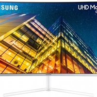 מסך מחשב קעור ''Samsung DS-U32R591CWP UHD 31.5 - צבע לבן