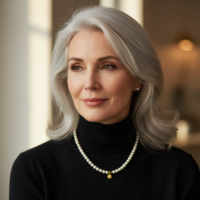 שרשרת פנינים קלאסית בעיצוב נצחי | דגם פאר