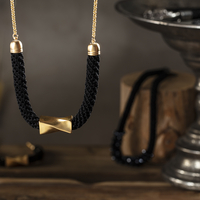 Black & Gold Necklace - Bat-Sheva