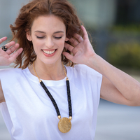 Black&Gold necklace | Inbal