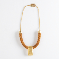 Orange and Gold Necklace | Shira