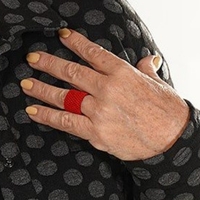 Red Beaded Ring