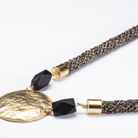 necklace  in black and gold | Inbal