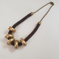 brown / gold necklace | Keren