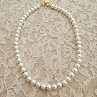 שרשרת פנינים קלאסית בעיצוב נצחי | דגם פאר