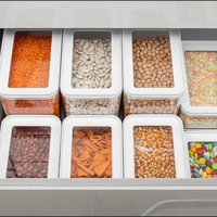 קופסאות אחסון אקרילים 1.75 ליטר