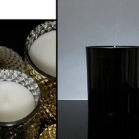 נר בכוס זכוכית 