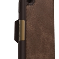 כיסוי ספר עור OTTERBOX STRADA חום ל IPHONE X