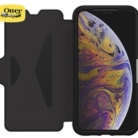 כיסוי OTTERBOX ל-IPHONE XS MAX דגם STRADA צבע: שחור