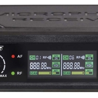 סט מיקרופונים אלחוטי בתדר BTS IU-1008N UHF