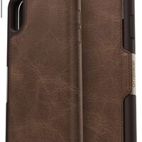 כיסוי ספר עור OTTERBOX STRADA חום ל IPHONE X