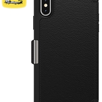 כיסוי OTTERBOX ל-IPHONE XS MAX דגם STRADA צבע: שחור