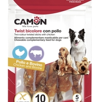 עצם שני צבעים בקר עטופה עוף 5 יח'