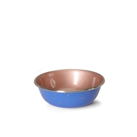קערת נירוסטה דגם כחול ברונזה
