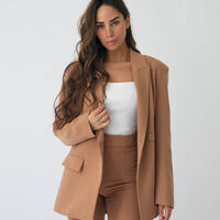 LEAH SUIT CAMEL