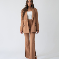 LEAH SUIT CAMEL