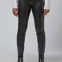 LATHER BLACK TROUSER