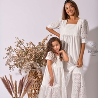 ROSE DRESS WHITE (SET)