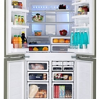 3/sharp 4 door bottom freezer refrigerator SJR8911/2