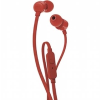 אוזניות IN EAR עם מיקרופון JBL T110 - אדום
