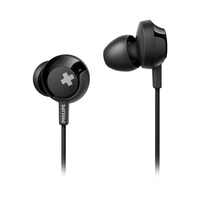 אוזניות כפתור +Philips SHE4305BK BASS שחור