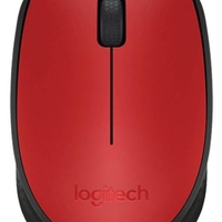 עכבר אלחוטי Logitech M171 - בצבע אדום