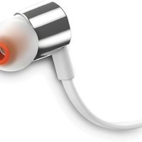אוזניות IN EAR עם מיקרופון JBL T210 - כסוף\לבן