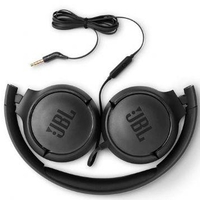 אוזניות קשת חוטיות JBL TUNE T500  שחור