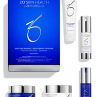 ערכת ZO Skin Health Skin Tone Evening + Brightening Program הכוללת 5 מוצרי טיפוח להבהרת העור ואחידות הגוון
